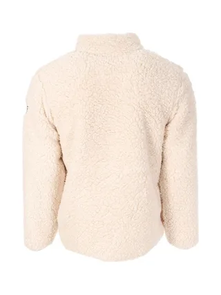 Veste Sherpa Écru Homme Paname Brothers Full Zip 2