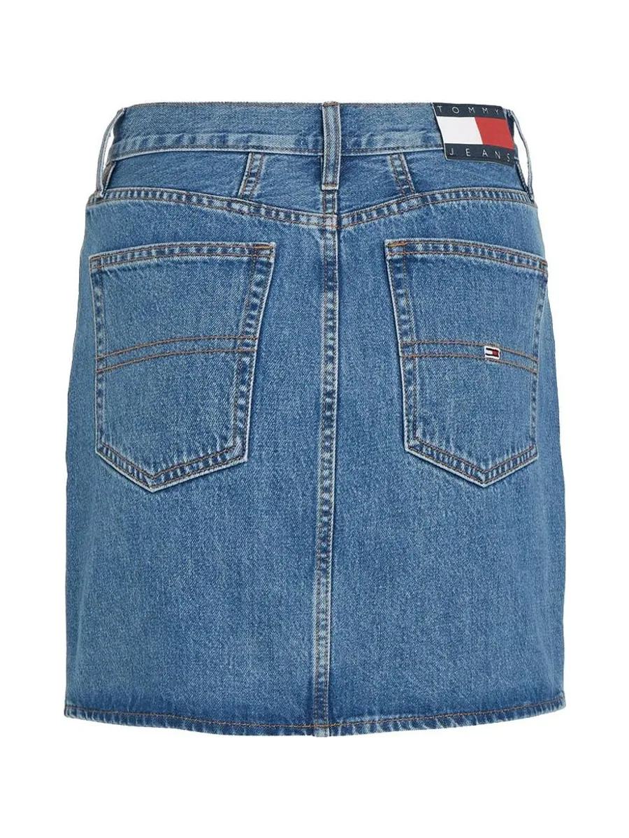 Jupe Mom Bleu Femme Tommy Hilfiger Skirt 3