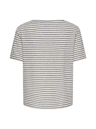 T-Shirt Beige/Marine Femme JDY Korna 2