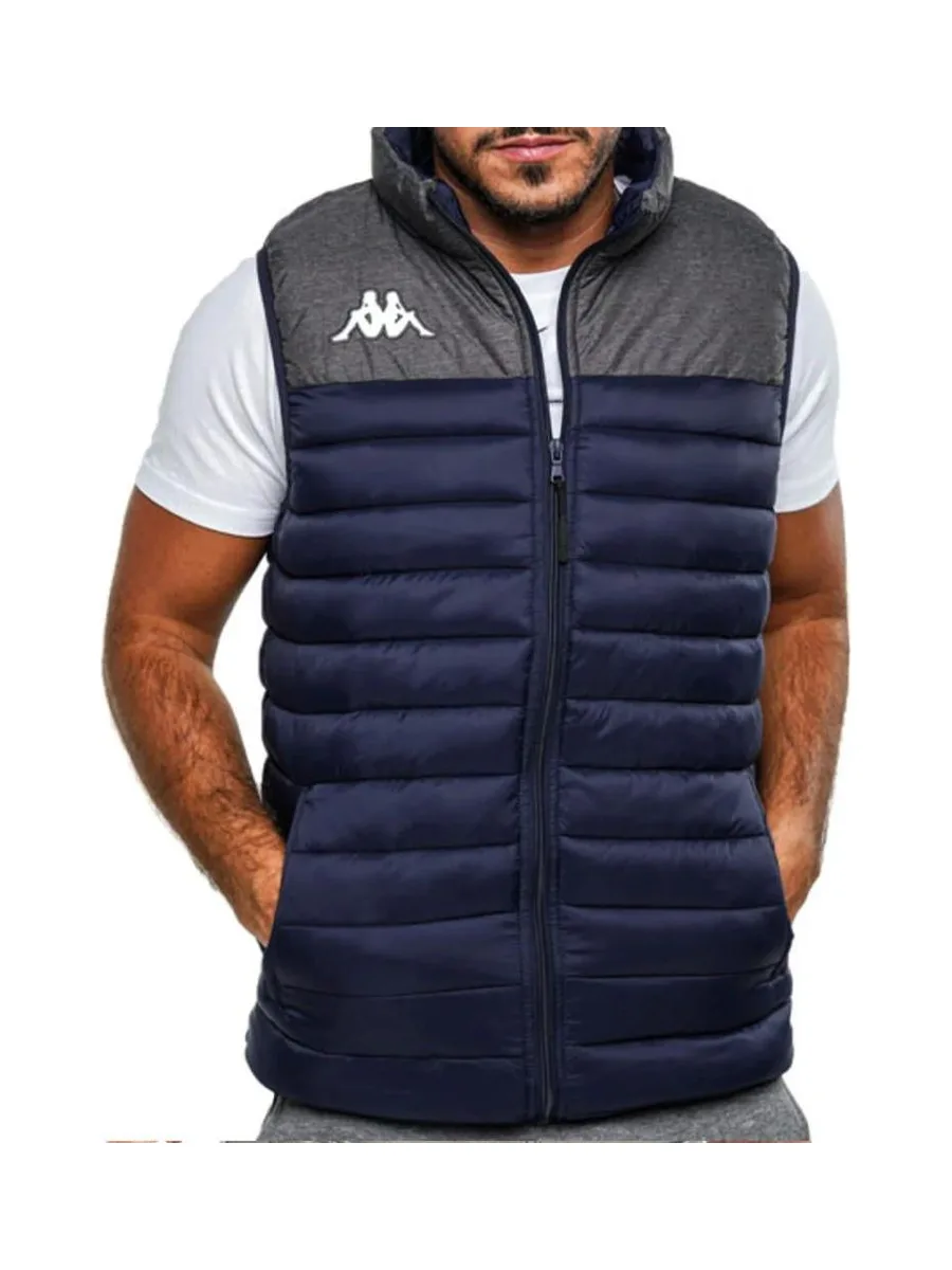 Doudoune sans manches Marine/Gris Homme Kappa Dattilo 1