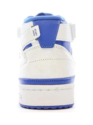 Baskets Blanc/Bleu Garçon Adidas Forum Mid 3