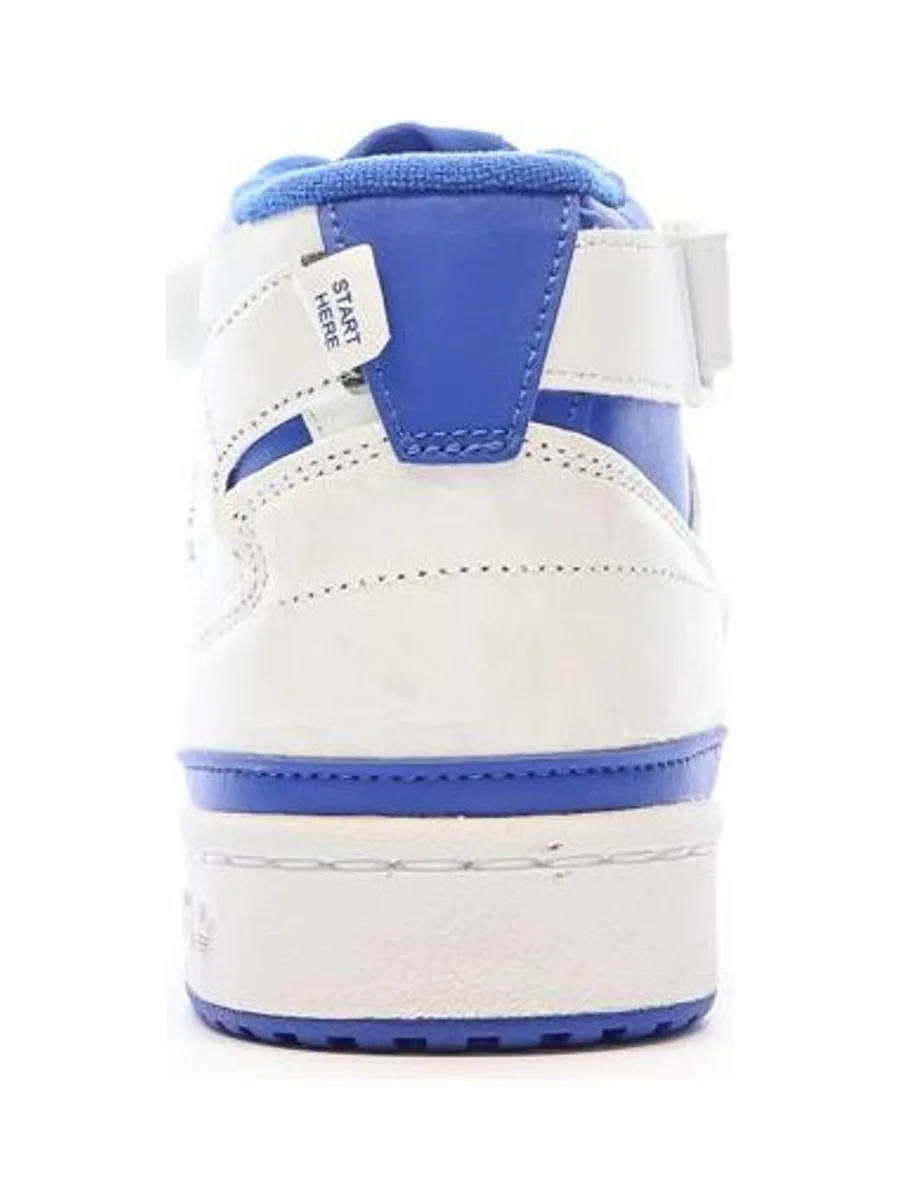 Baskets Blanc/Bleu Garçon Adidas Forum Mid 3
