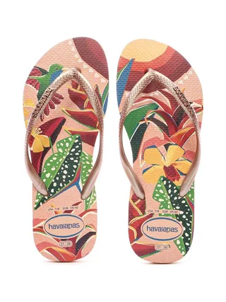 Tongs Rose Femme Havaianas Slim Tropical Peach 3