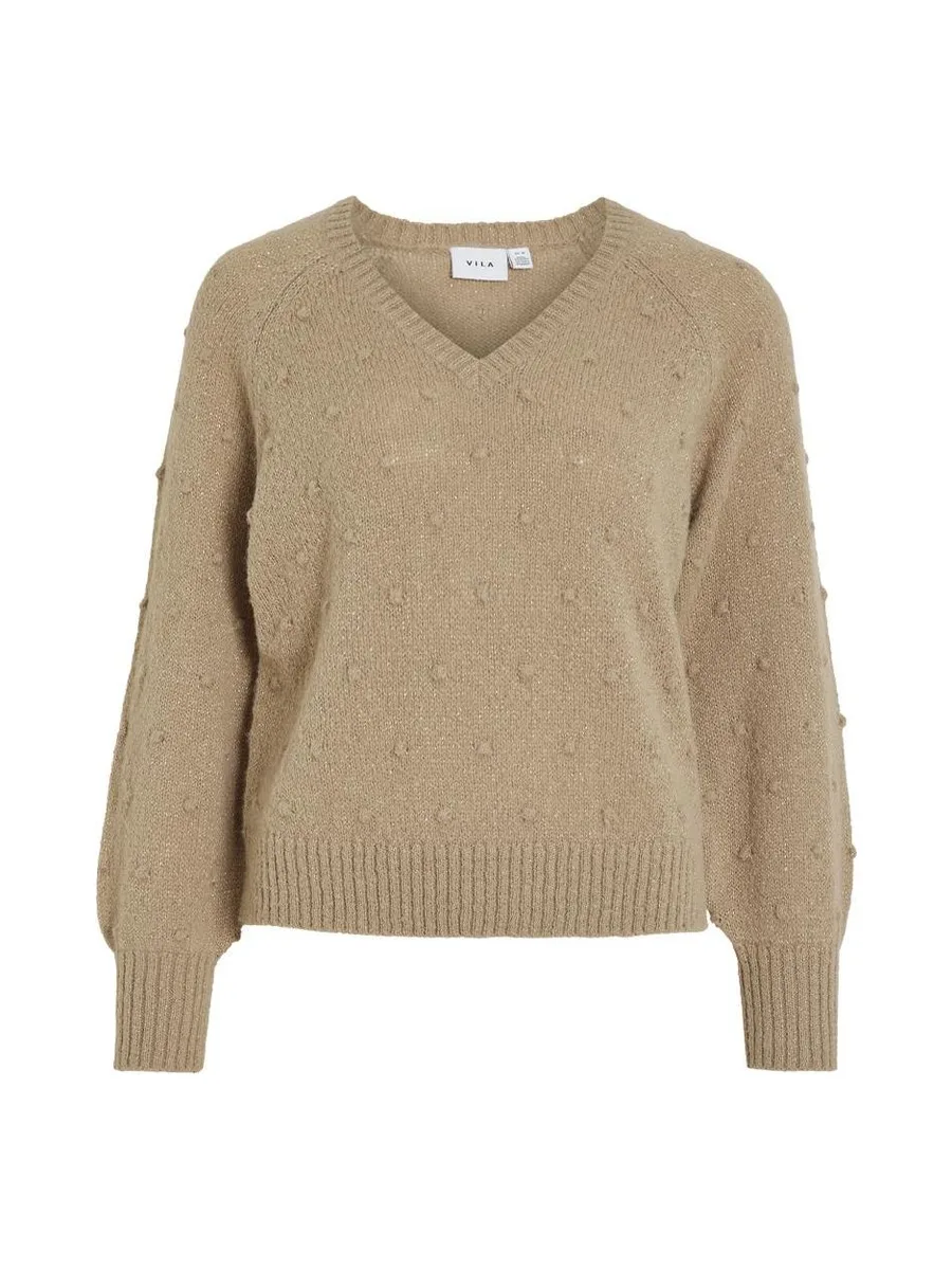 Pull Marron Femme Vila Tuli 2