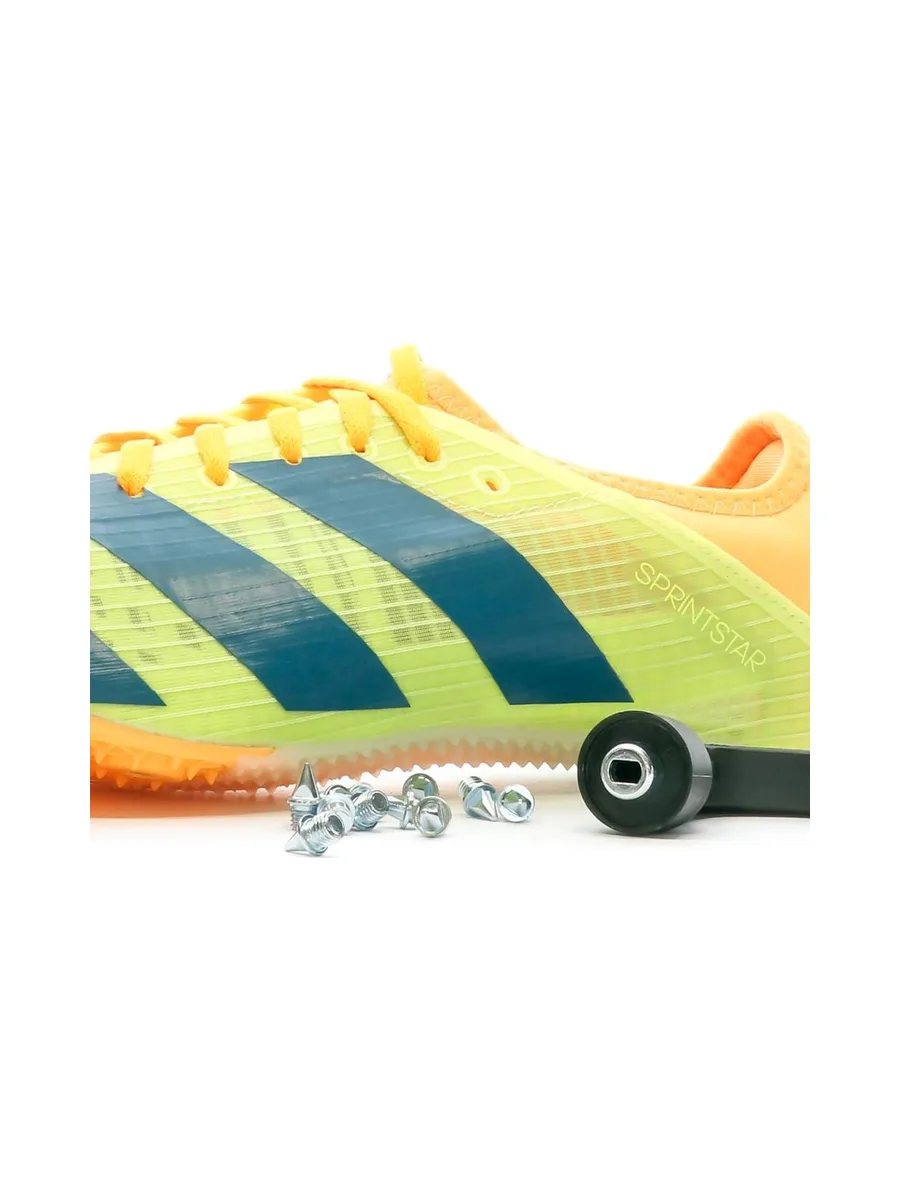 Chaussures Athlétisme verte Mixte Adidas Sprintstar 8