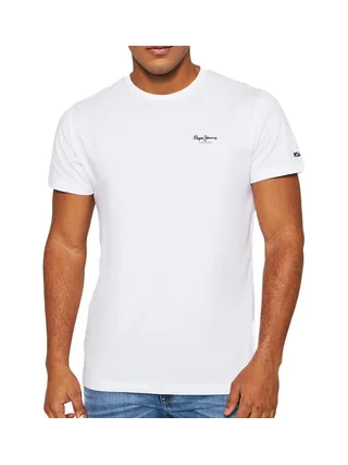 T-shirt Blanc Homme Pepe Jeans Original Basic 1