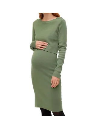 Robe Verte Femme Mamalicious June 1