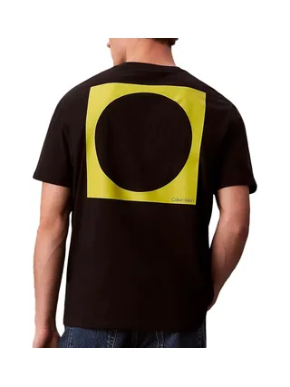 T-Shirt Noir/Jaune Homme Calvin Klein Jeans LV04RD810G 2