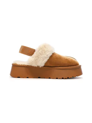 Sabots fourrés à élastique Camel Femme Xti Microfiber 2