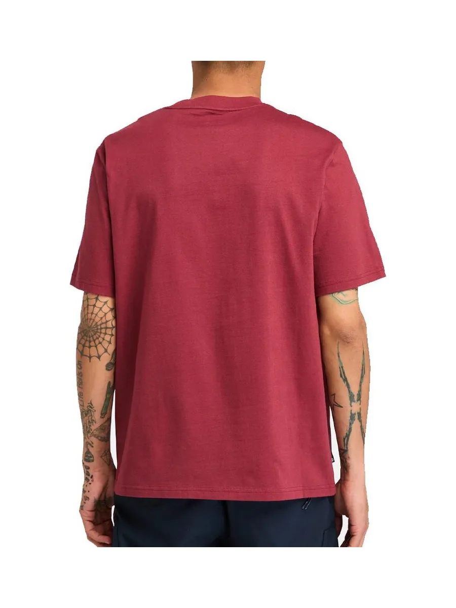 T-Shirt Bordeaux Homme Timberland Sleeve 3