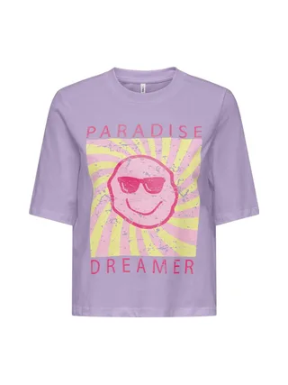 T-shirt Violet Fille Kids ONLY Carty-sun 1
