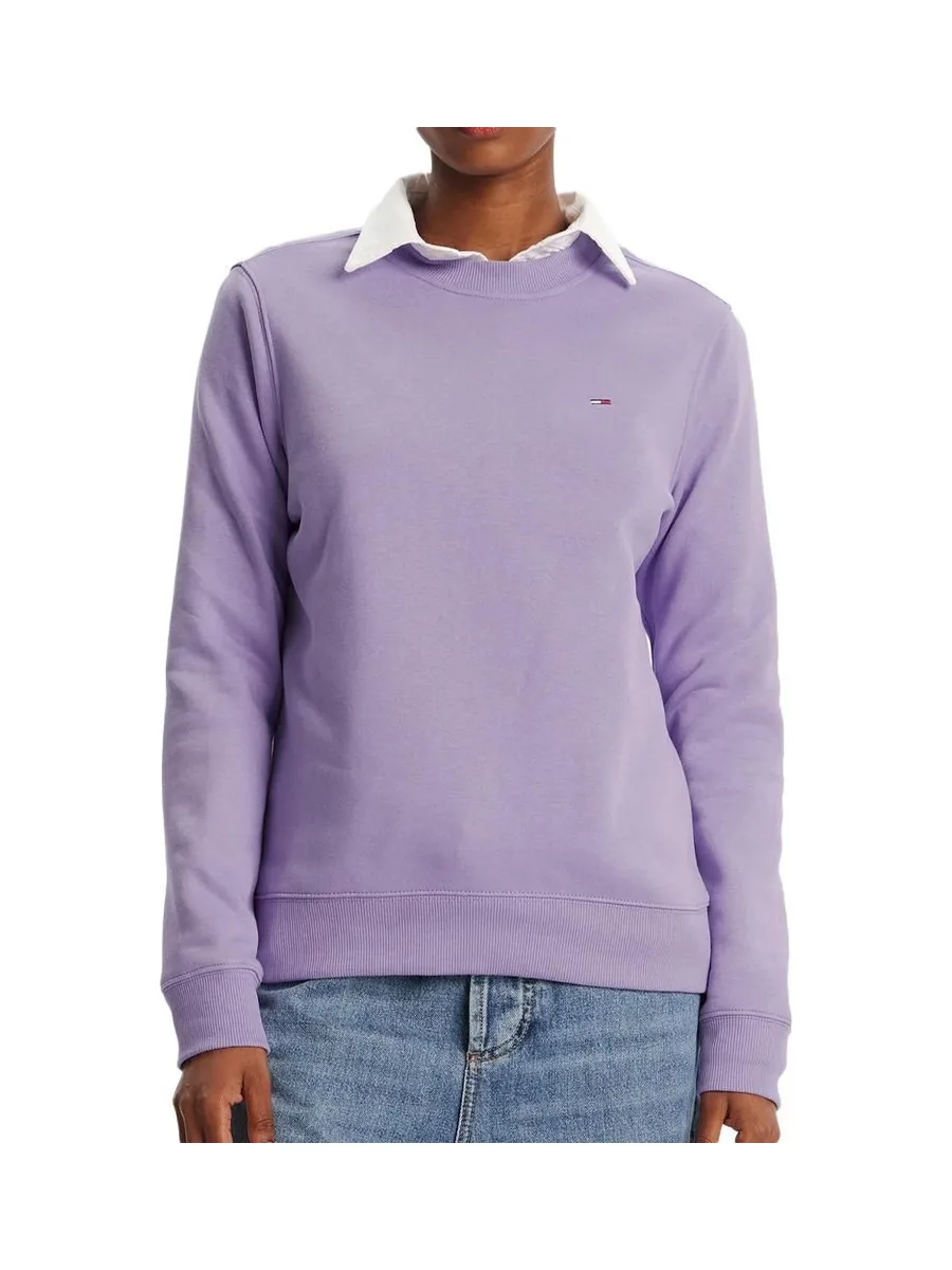 Sweat Violet Femme Tommy Hilfiger Flag Crew 2