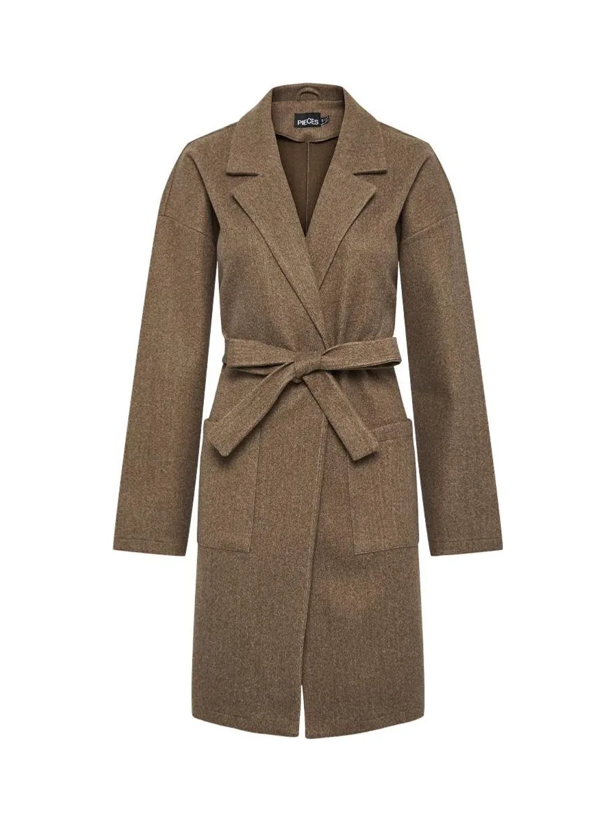 Manteau Marron Femme Pieces Jolene 1