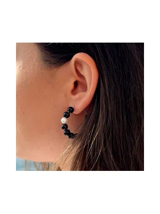 Boucles d'Oreilles Véritable Perle de Culture d'Eau Douce Ronde 6-7 mm — Argent 925 Millièmes 2