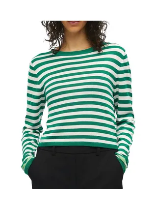 Pull Beige/Vert Femme Object Cropped 1