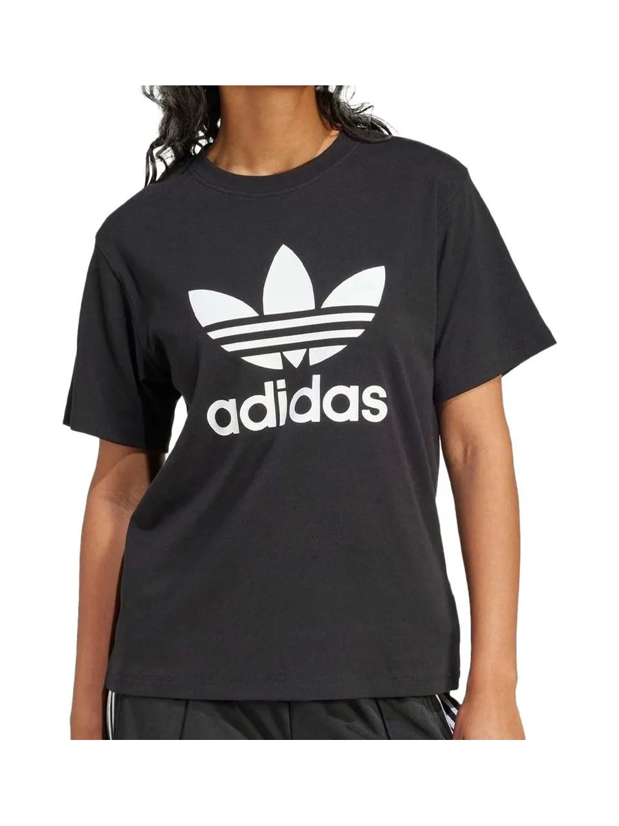 T-shirt Noir Femme Adidas Boxy 1