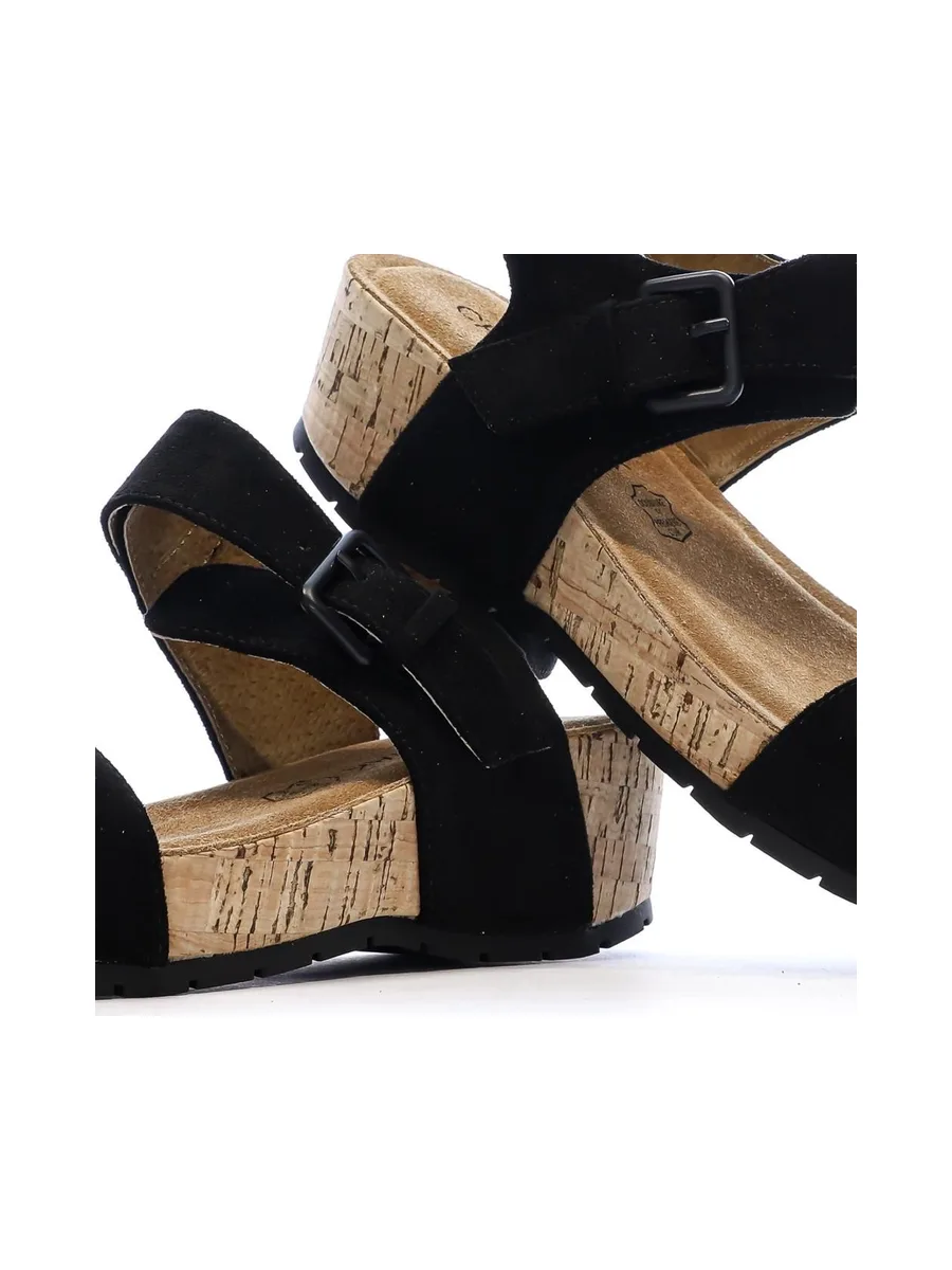 Sandales Noires Femme Chattawak Laspinas 8