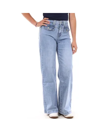 Jean Droit Bleu Femme Monday Premium BLE 1