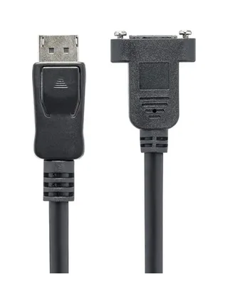 3ft Panel Mount DisplayPort Cable M/F 2