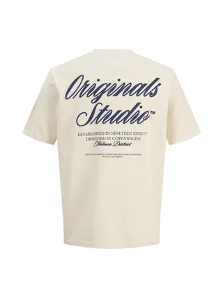 T-Shirt Beige Garçon Jack & Jones Typo 2