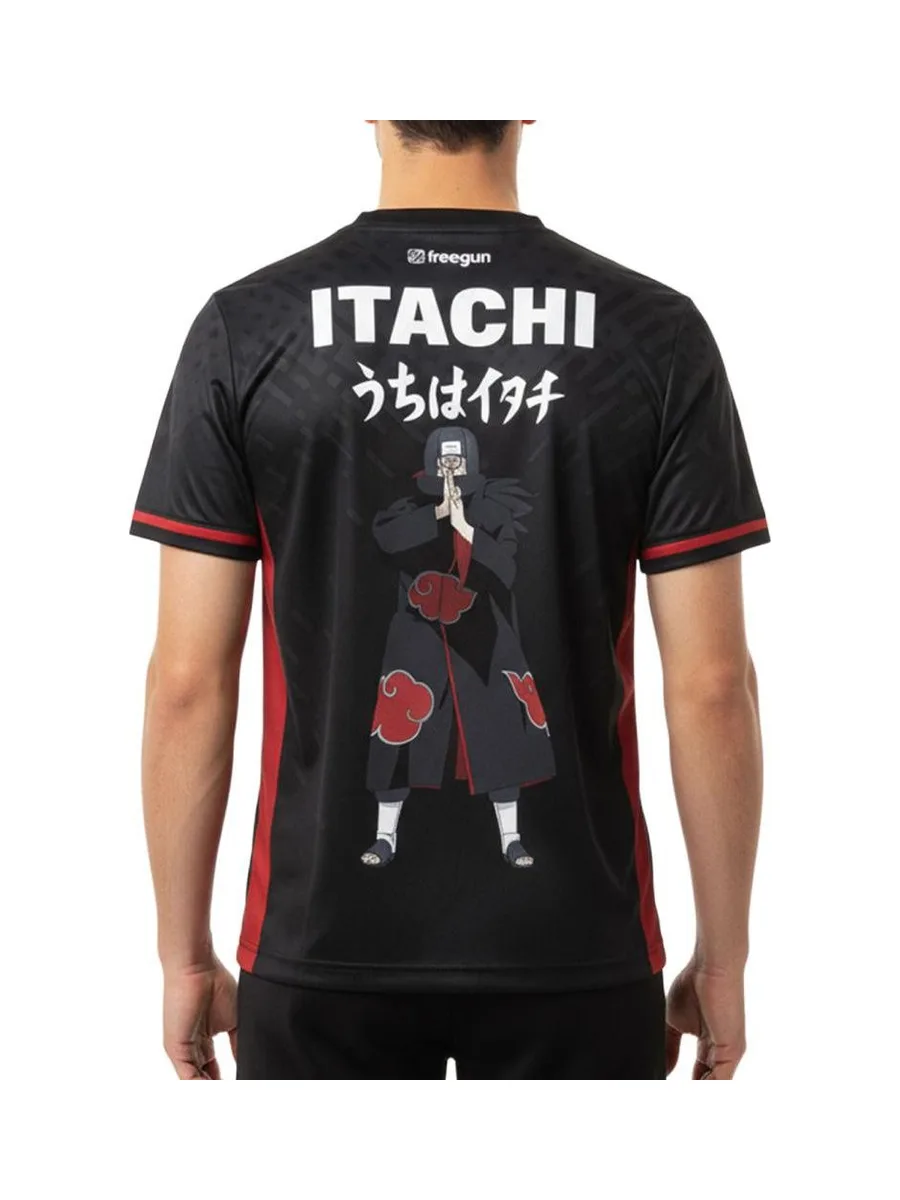 T-shirt Microfibre Noir homme Freegun Naruto Shippuden Itachi 3