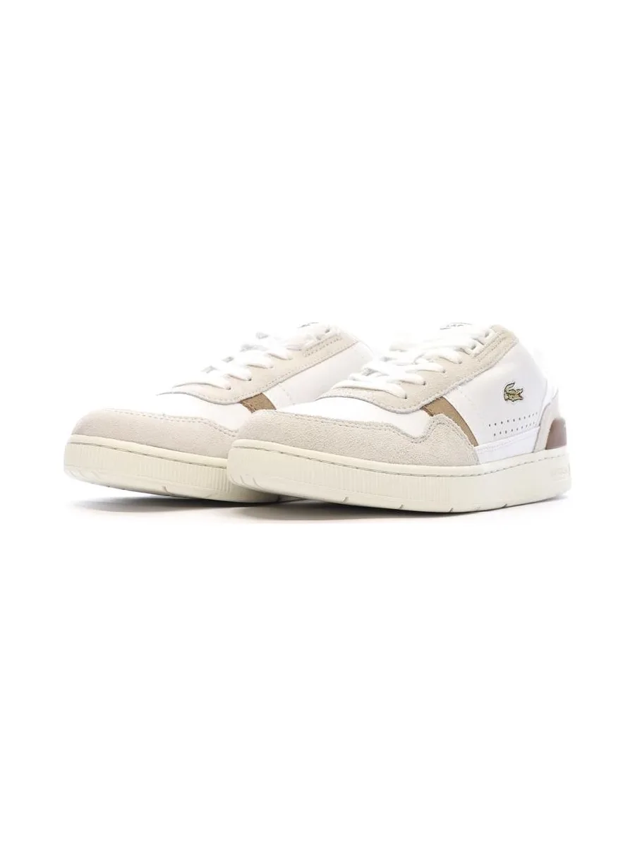 Baskets Blanches/Marron Femme Lacoste 43SFA0009 7