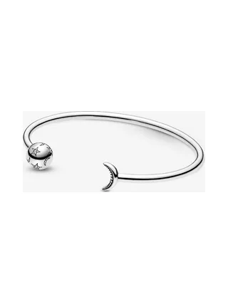 Pandora - Jonc Étoile Moon Open en argent sterling 1