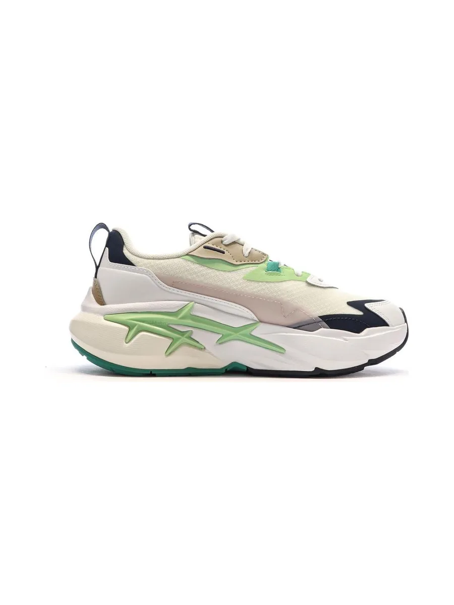 Baskets Blanches/Vertes Femme Puma Spina 2
