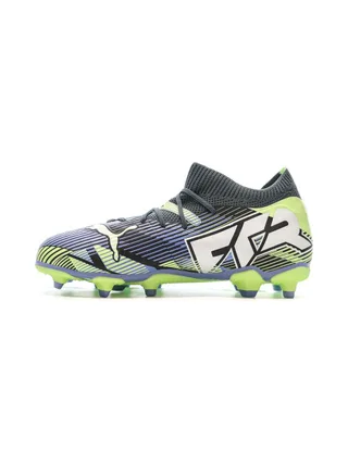 Chaussures football Marine/Vert Garçon Puma Future 7 Match 1