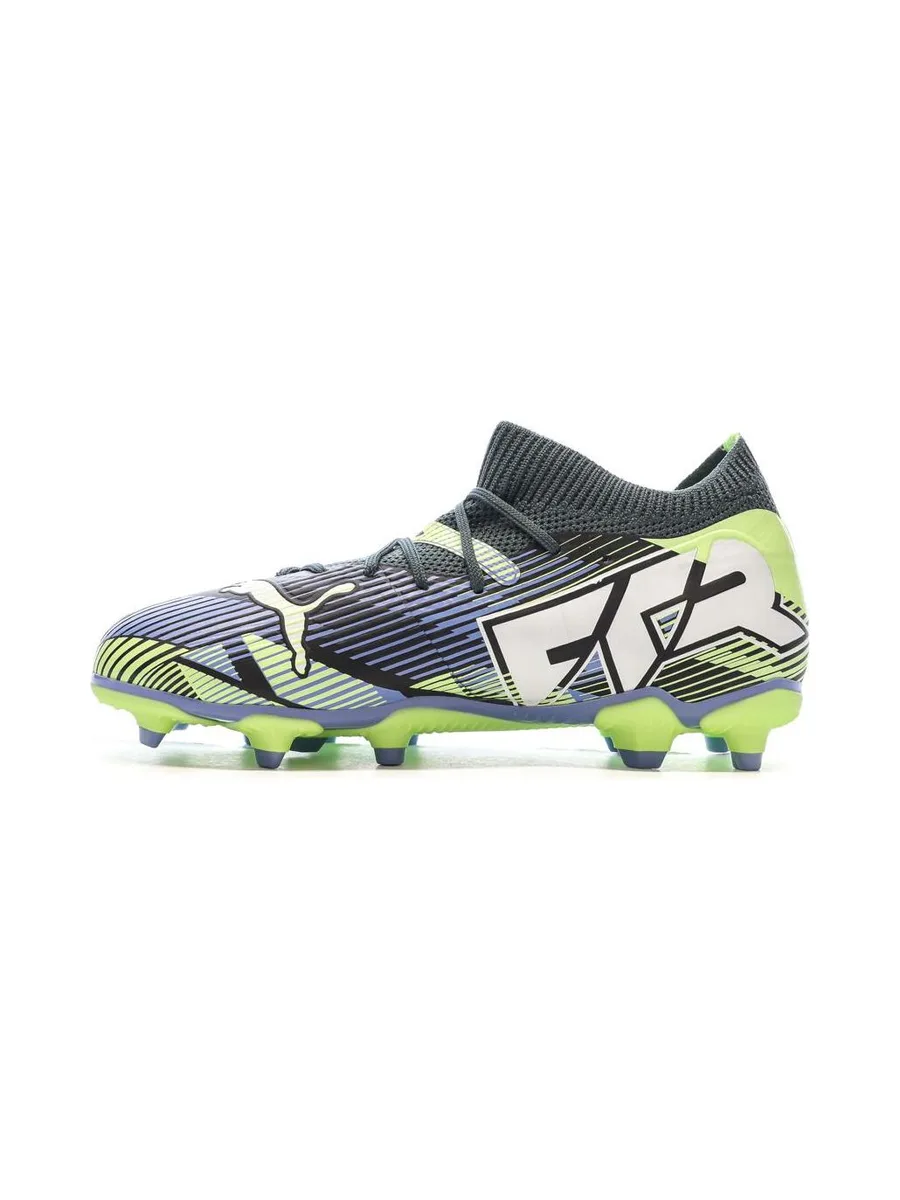 Chaussures football Marine/Vert Garçon Puma Future 7 Match 2