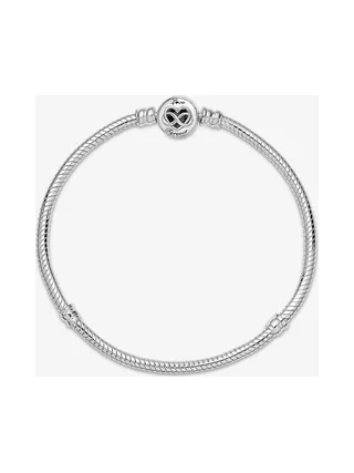 Pandora - Bracelet chaîne Infini Snake heart clasp en argent sterling 2