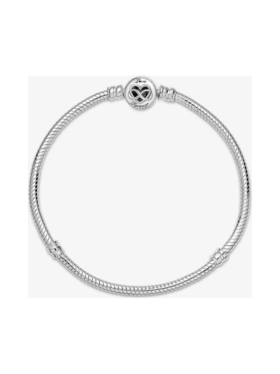 Pandora - Bracelet chaîne Infini Snake heart clasp en argent sterling 2