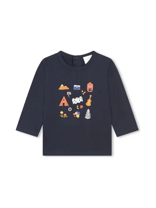 T-shirt Marine Bébé Garçon Carrément Beau Y30286 1
