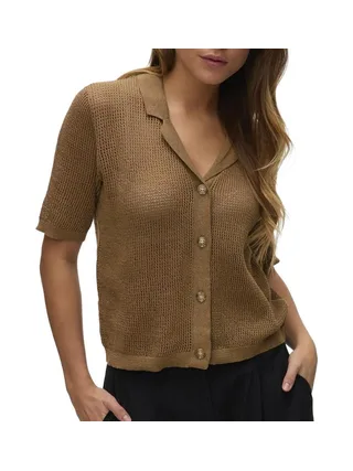 Blouse Marron Femme Vero Moda Asaga 1