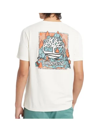T-Shirt Blanc Homme Timberland Sleeve 2