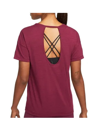 T-shirt Prune Femme Nike Lurex 2