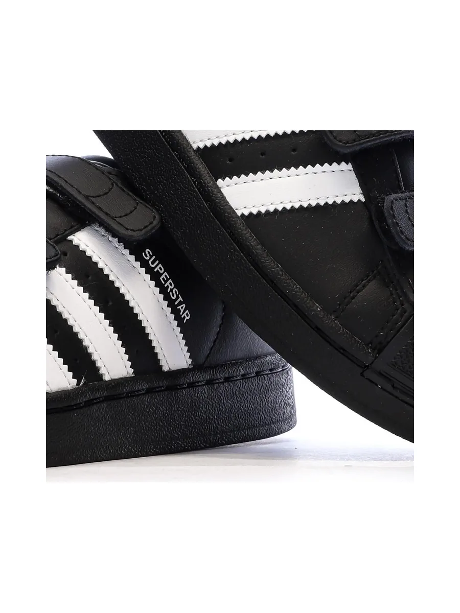 Baskets Noires Garçon Adidas Superstar 8