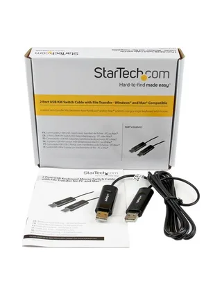 2 Port USB KM Switch Cable - PC and Mac 3