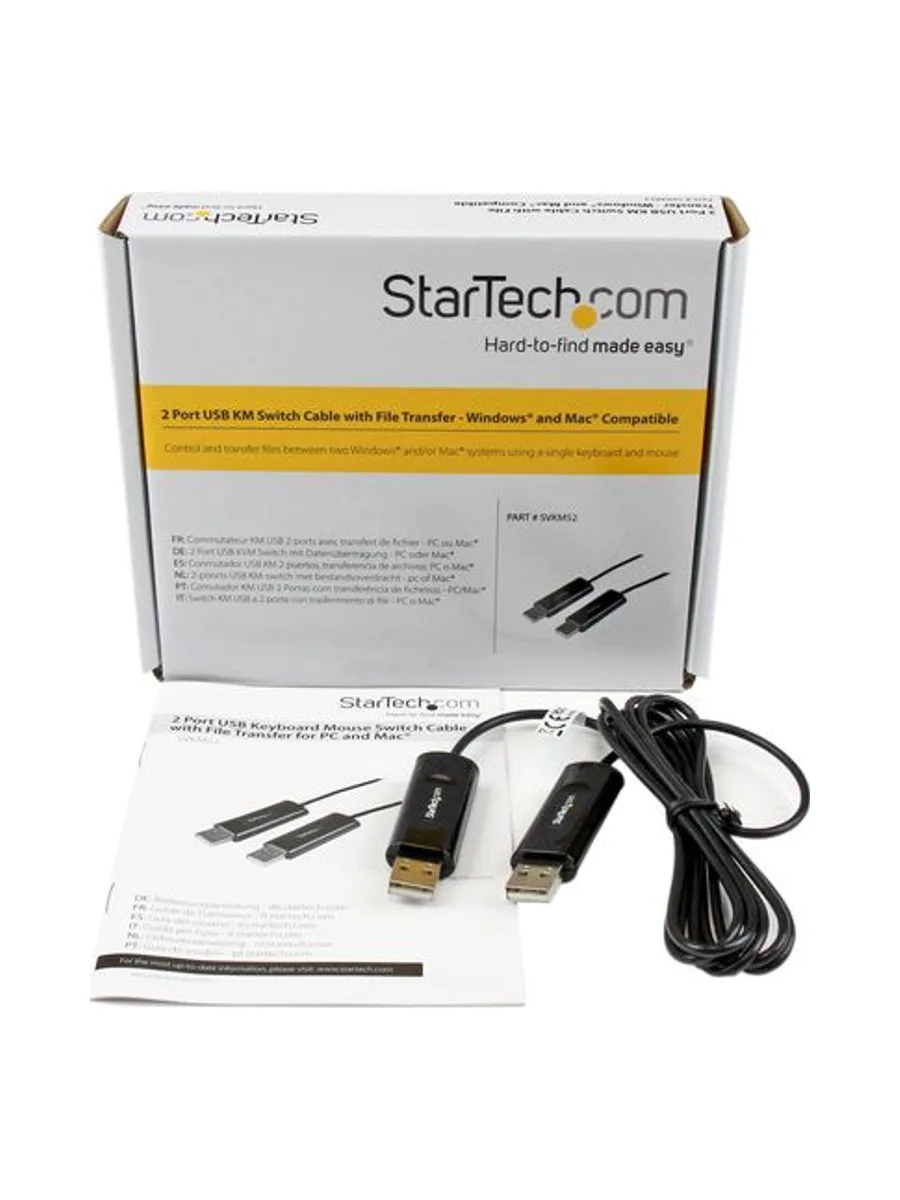 2 Port USB KM Switch Cable - PC and Mac 3