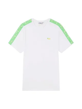 T-shirt Blanc/Vert Homme Fila Gaston 1