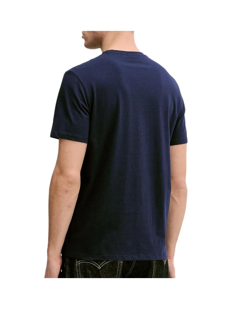 T-Shirt Marine Homme Calvin Klein Jeans Badge 30s 3