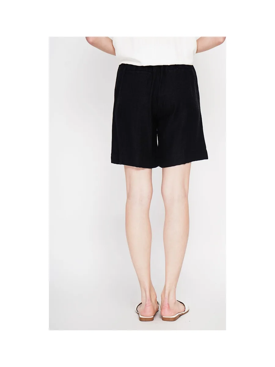 Bermuda taille haute coupe droite avec poche latérale 14