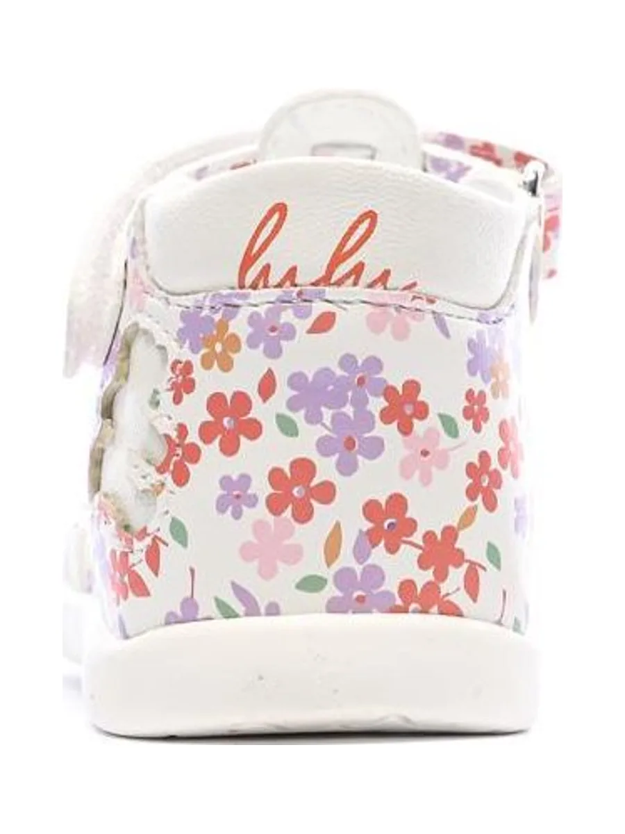 Sandales Blanc/Rose Fille Lulu Castagnette Lorya 4
