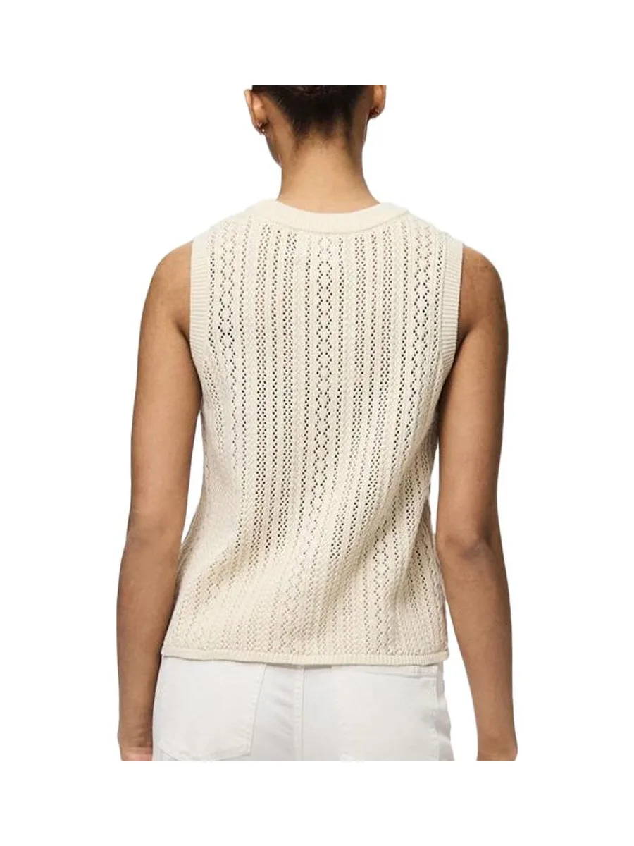 Débardeur Beige Femme Pieces Nuka 2