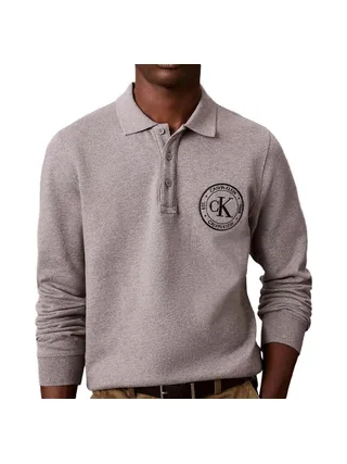 Polo Gris Homme Calvin Klein Jeans Terry 1