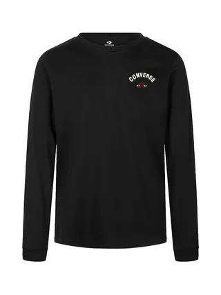 T-Shirt Noir Homme Converse Long 1