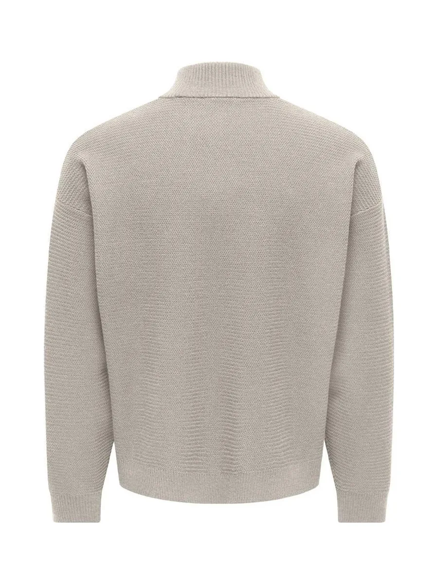 Pull Camionneur Beige Homme Only & Sons Carter 3