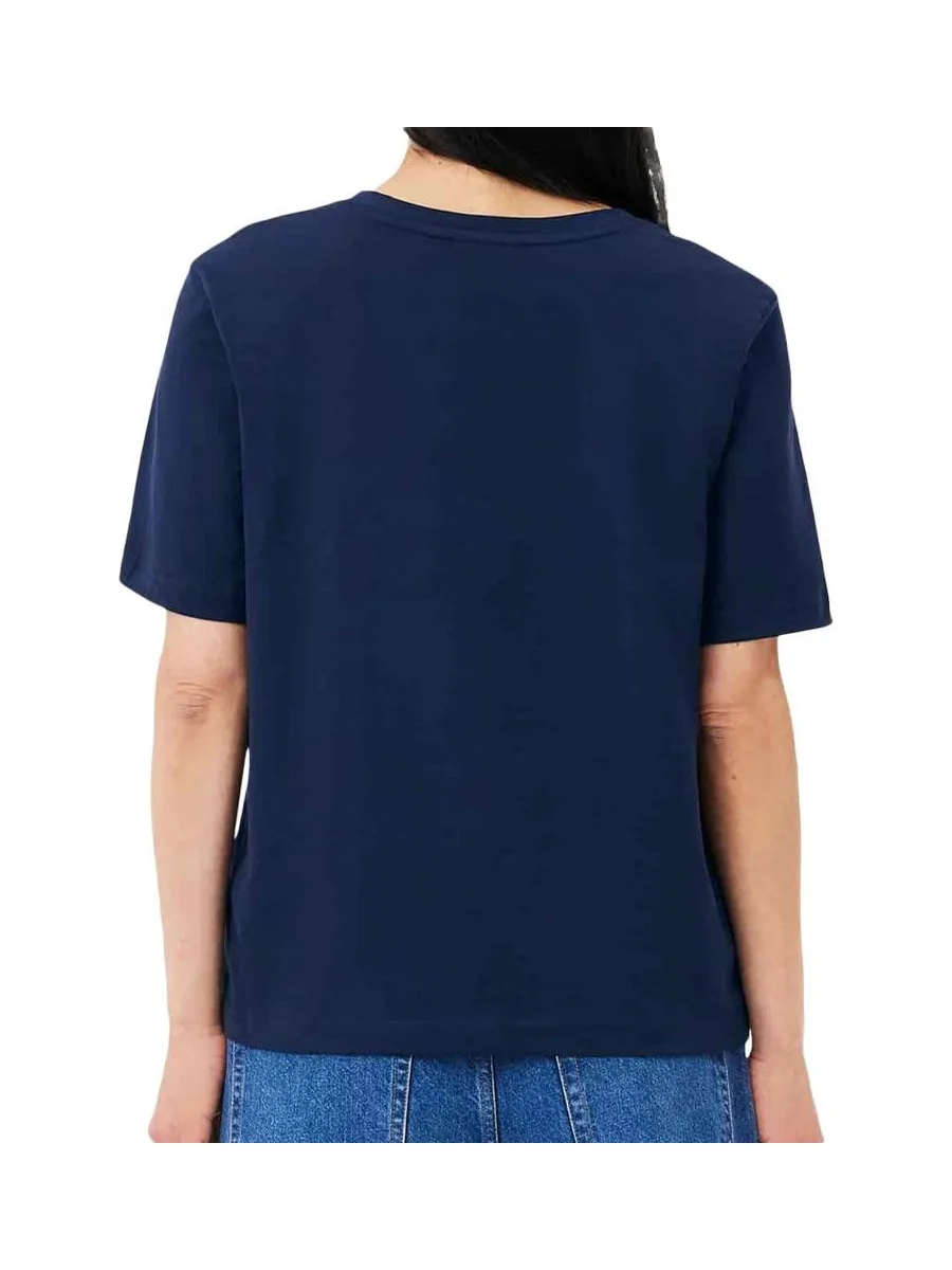 T-Shirt Marine Femme Lacoste Relaxed 3