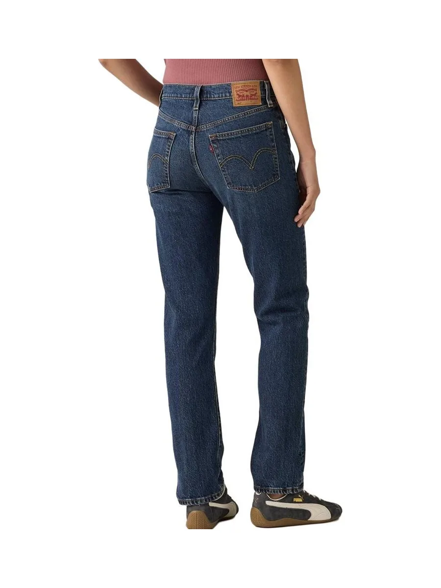 Jean 501 Bleu Foncé Femme Levi's Original 12501 3