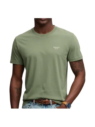 T-Shirt Kaki Homme Superdry Essential Serif 1